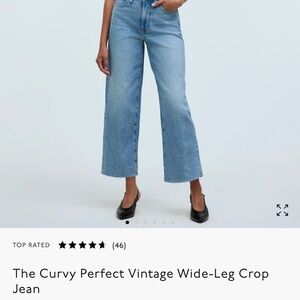 Madewell Curvy Perfect Vintage Wide leg crop